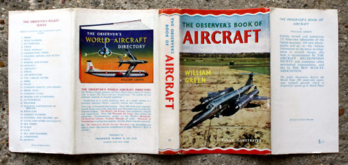 11. The Observer's Book of Aircraft Twelfth Edition V. RARE with NO DATE ON SPINE!
