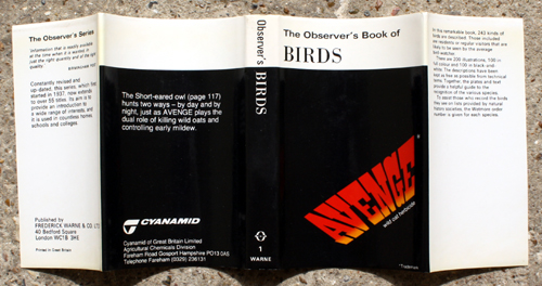 1. The Observer's Book of Birds Rare Cyanamid Advertising Edition with Compliment Card