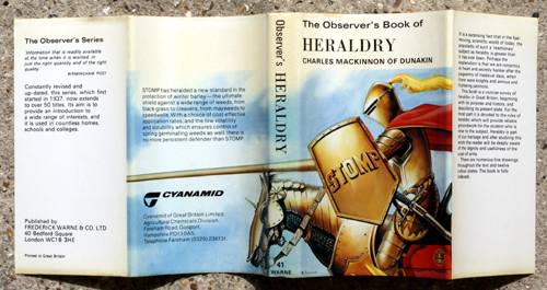 41. The Observer's Book of Heraldry Rare Cyanamid Advertising Edition with Compliment Card