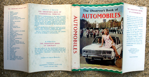 21. The Observer's Book of Automobiles Thirteenth Edition Very Rare US Price Variant