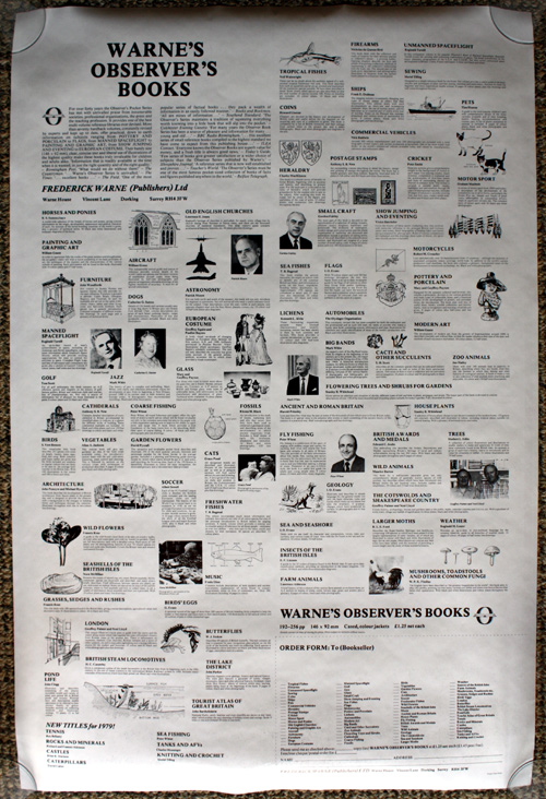 The Observer's Promotional Poster  No. 97/100 - Limited Run