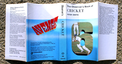 49. The Observer's Book of Cricket Rare Cyanamid Advertising Edition