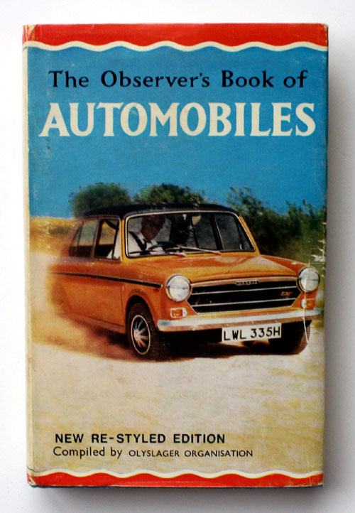 21. The Observer's Book of Automobiles Sixteenth Edition Very Rare US Price Variant