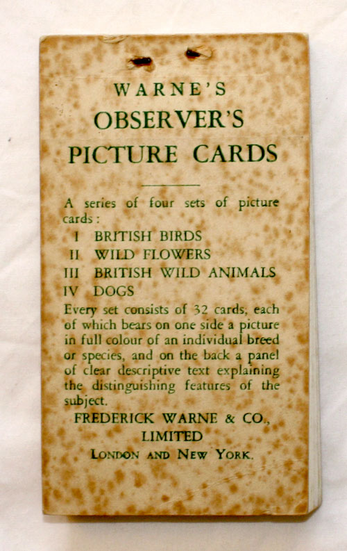 Observer's Picture Cards - Flowers 32 PICTURE CARDS plus Sleeve