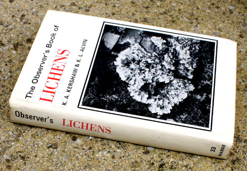33. The Observer's Book of Lichens Rare Black and White Jacket