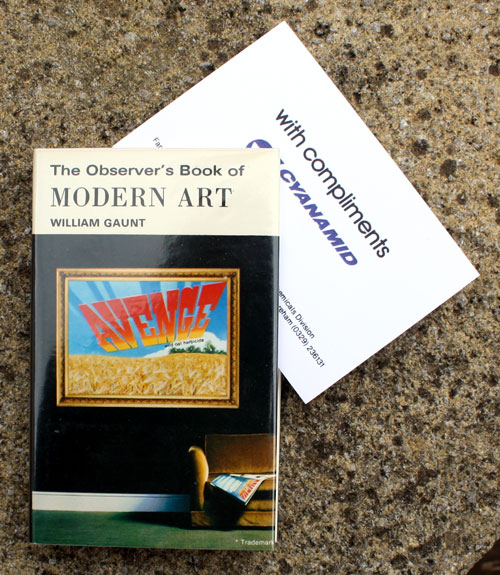 34. The Observer's Book of Modern Art Rare Cyanamid Advertising Edition with Compliment Card