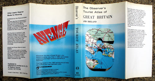 63. The Observer's Tourist Atlas of Great Britain & Ireland Rare Cyanamid Advertising Edition