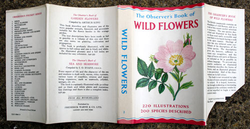 2. The Observer's Book of Wild Flowers Rare Glossy Jacket
