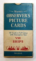 The Observers Book of Ships <br>32 PICTURE CARDS plus Box