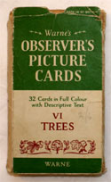 The Observers Book of Trees <br>32 PICTURE CARDS plus Box