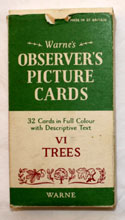 The Observers Book of Trees <br>32 PICTURE CARDS plus Box