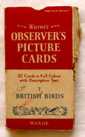 The Observers Book of British Birds <br>32 PICTURE CARDS plus Box