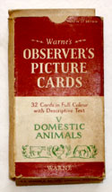 The Observers Book of Domestic Animals <br>32 PICTURE CARDS plus Box