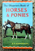 The Observers Book of Horses & Ponies <br>Rare Glossy Edition